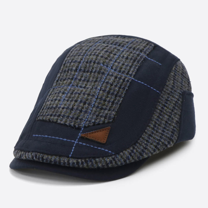 Cappello basco invernale da uomo con cuciture artistiche vintage - Marina - Regolabile (21 5/8"-22 7/8") - image 1