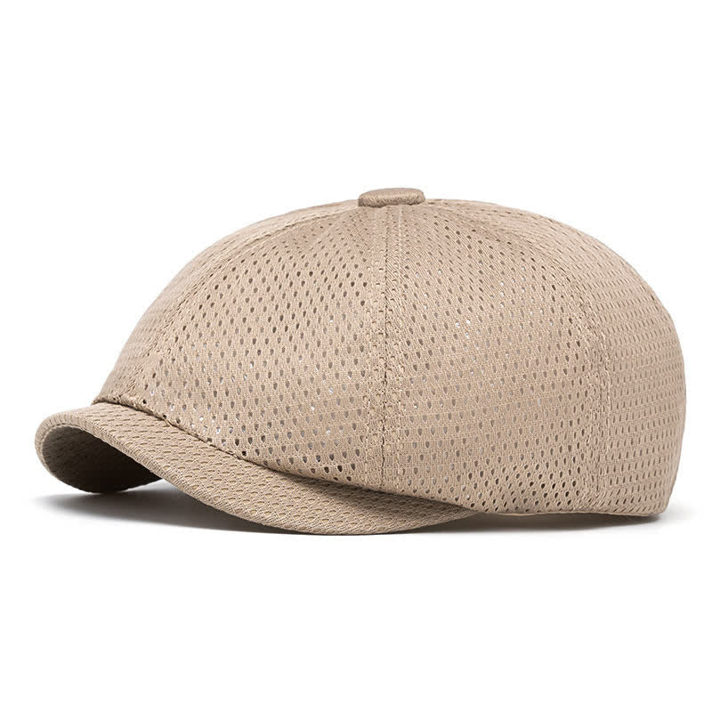 Cappello estivo con basco traspirante in rete tinta unita senza tempo - Cachi - M (22"-22 7/8") - image 0