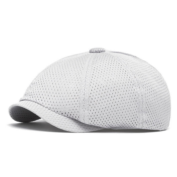 Cappello estivo con basco traspirante in rete tinta unita senza tempo - Grigio chiaro - M (22"-22 7/8") - image 12
