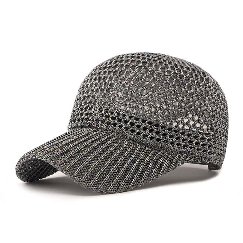 Cappellino da baseball estivo casual leggero classico in rete - Grigio - M (22"-22 7/8") - image 0