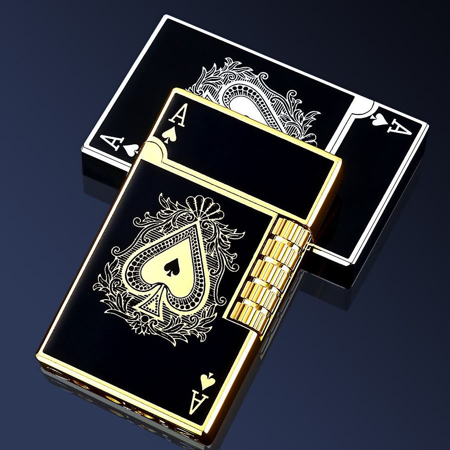Accendino a butano Metal Creative Poker Spades - image 4
