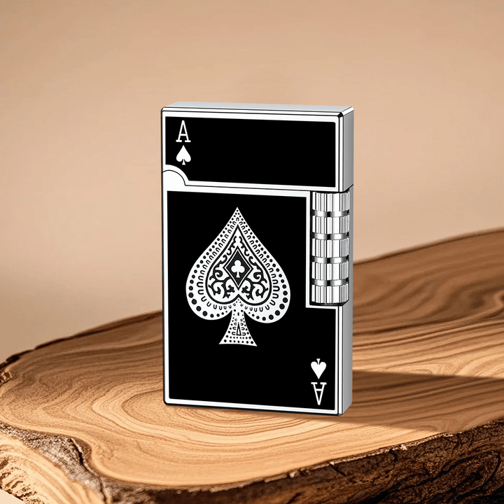Accendino a butano Metal Creative Poker Spades - Argento - image 0