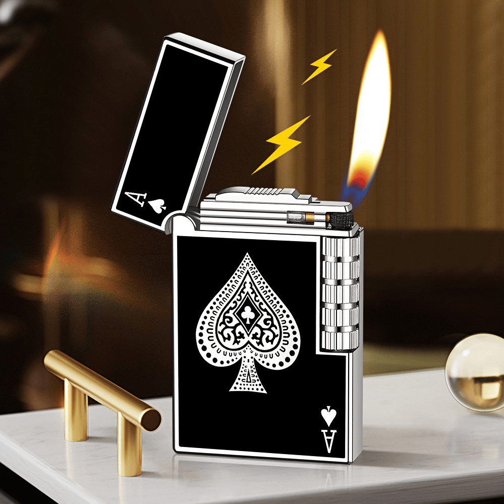 Accendino a butano Metal Creative Poker Spades - image 1
