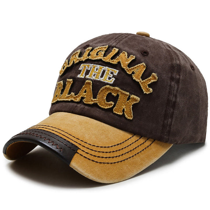 Cappellino da baseball originale con lettere ricamate a contrasto The Black Retro - Stile n. 4 - Regolabile (22''-23 5/8") - image 7