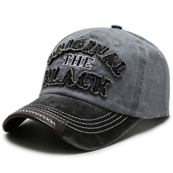 Cappellino da baseball originale con lettere ricamate a contrasto The Black Retro - Stile n. 3 - Regolabile (22''-23 5/8") - image 6
