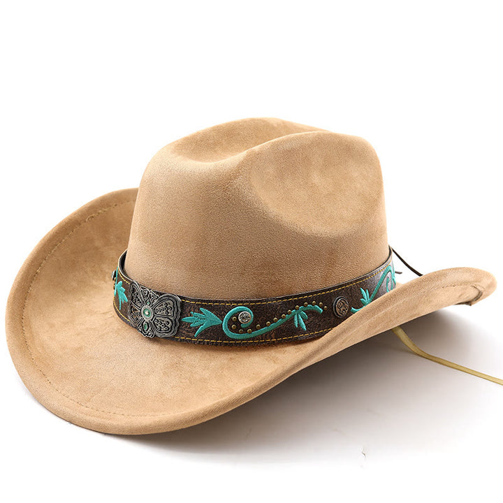 Cappello da cowboy western vintage estivo a tesa larga - Cachi - M (22"-22 7/8") - image 20