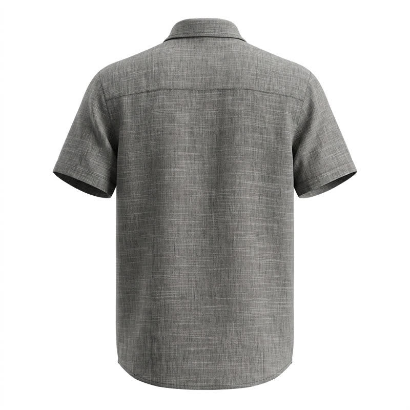 Camicia casual da uomo in stile western con tasche sul petto - image 9