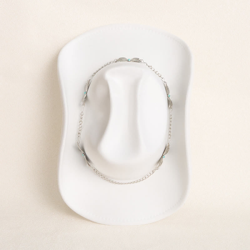 Cappello da cowboy da uomo con catena a farfalla - image 5