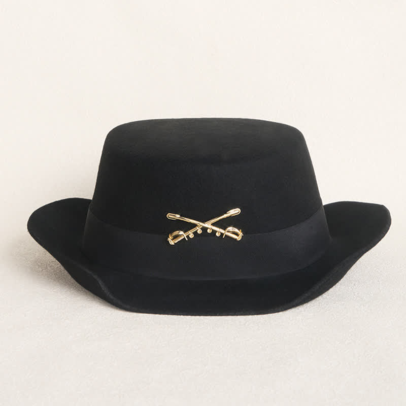 Cappello da cowboy in lana con decorazione Golden Cavalry - image 1