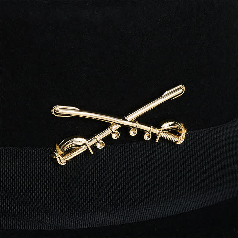 Cappello da cowboy in lana con decorazione Golden Cavalry - image 2