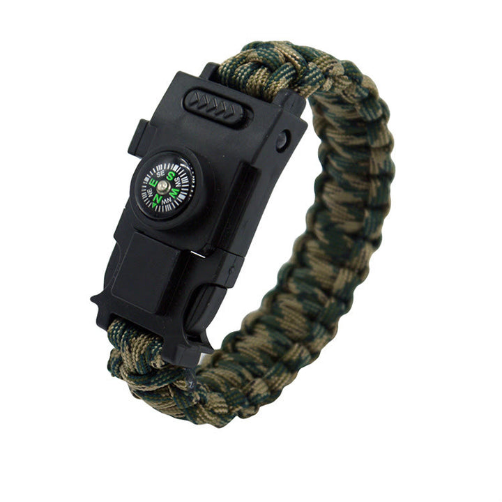 Braccialetto di sopravvivenza in paracord con luce LED per soccorso d'emergenza. - Camuffare - image 0