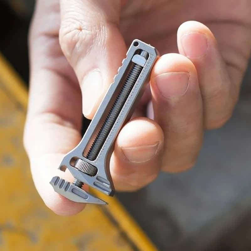 Mini chiave inglese regolabile 4 in 1, multiutensile EDC - Argento - image 0