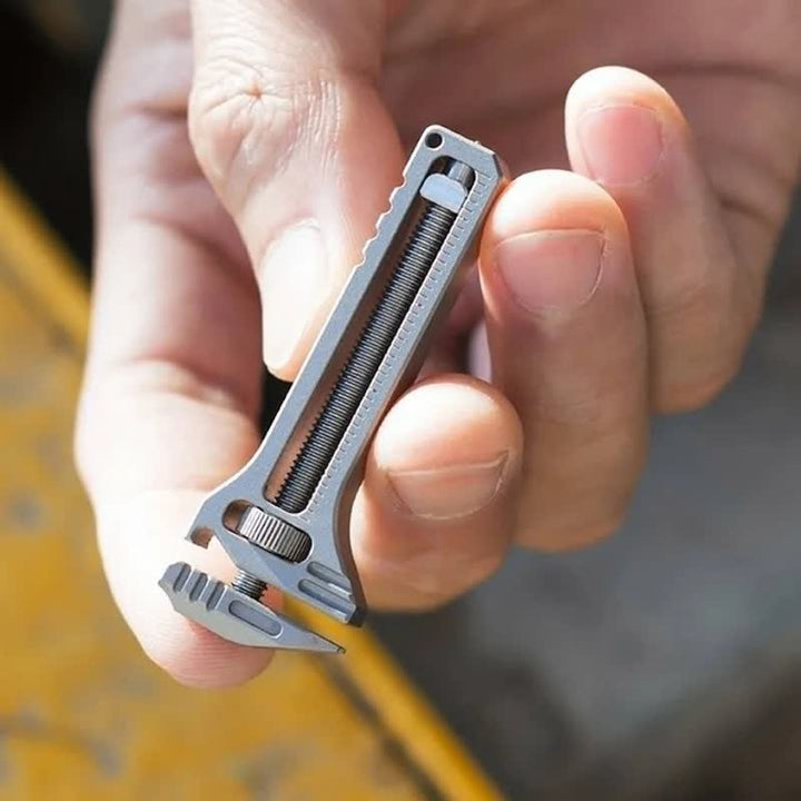 Mini chiave inglese regolabile 4 in 1, multiutensile EDC - Argento - image 0