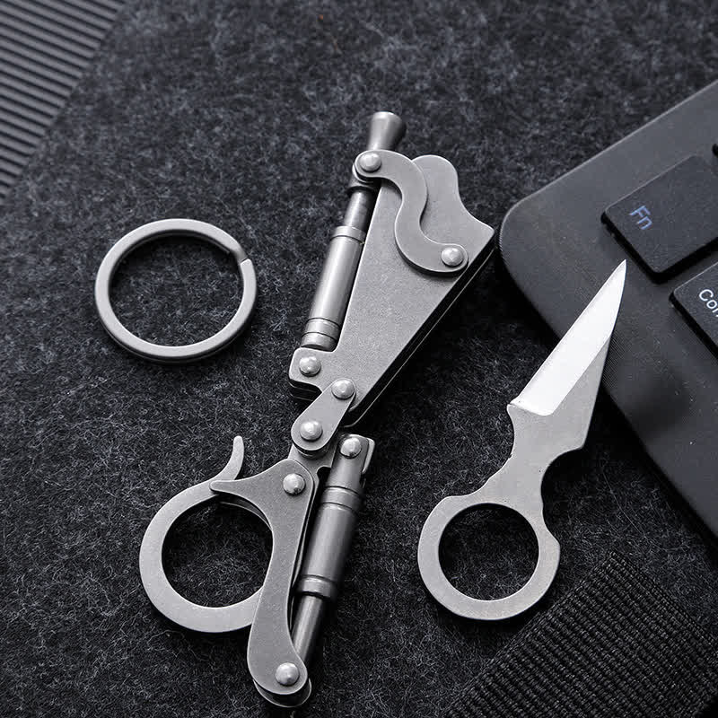 Coltello ultraportatile con lama rimovibile, strumento EDC da portachiavi - image 1