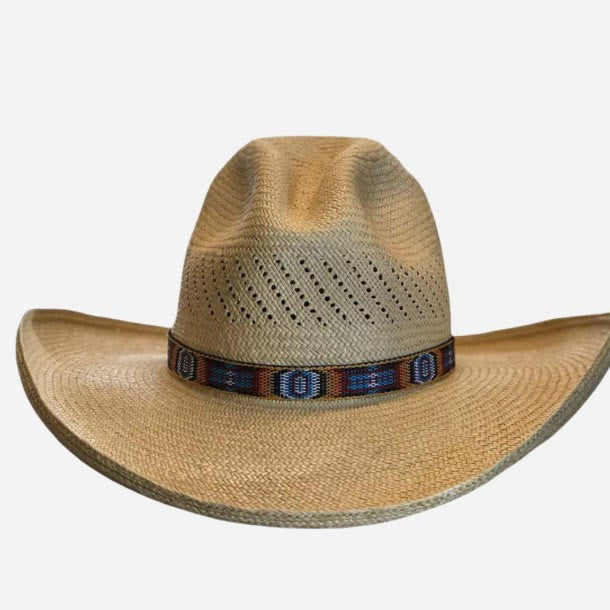 Cappello da cowboy western da uomo strutturato in paglia - Cammello - M (22"-22 7/8") - image 0