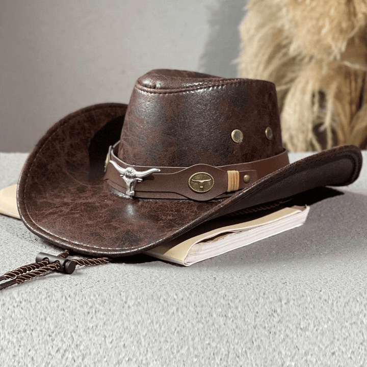 Cappello da sole da cowboy vintage in stile americano per esterni - image 0
