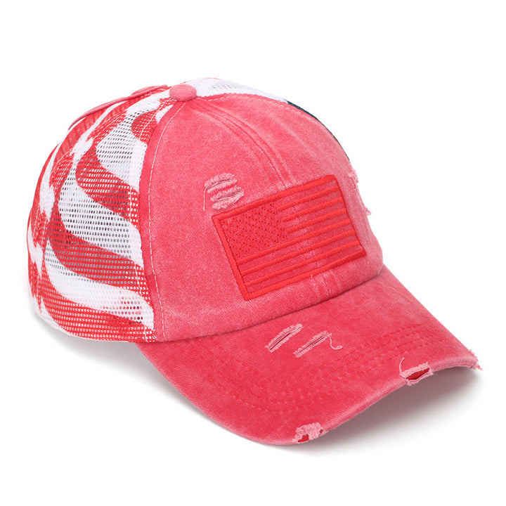 Cappellino da baseball tattico in denim lavato traspirante con codino regolabile. - image 2