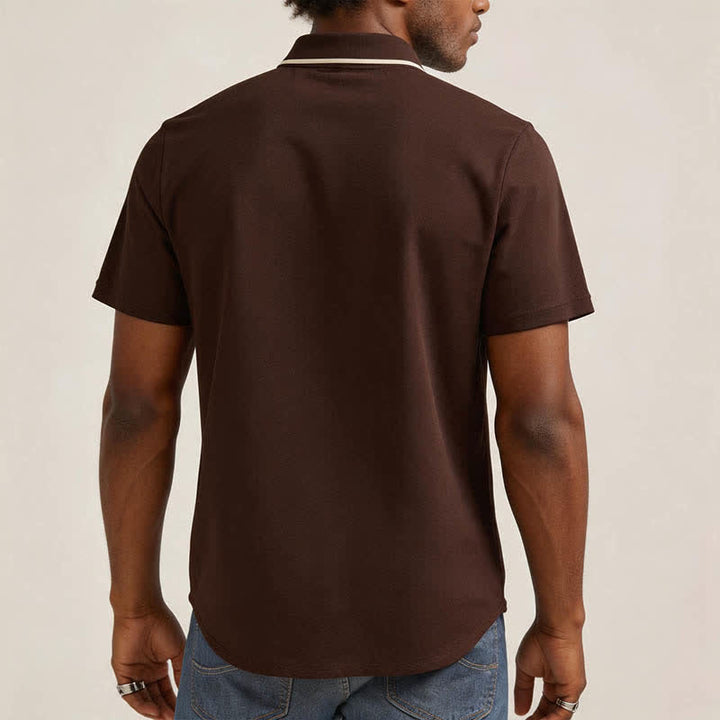 Camicia da uomo vintage con stampa luna e cielo notturno in stile cowboy - image 1