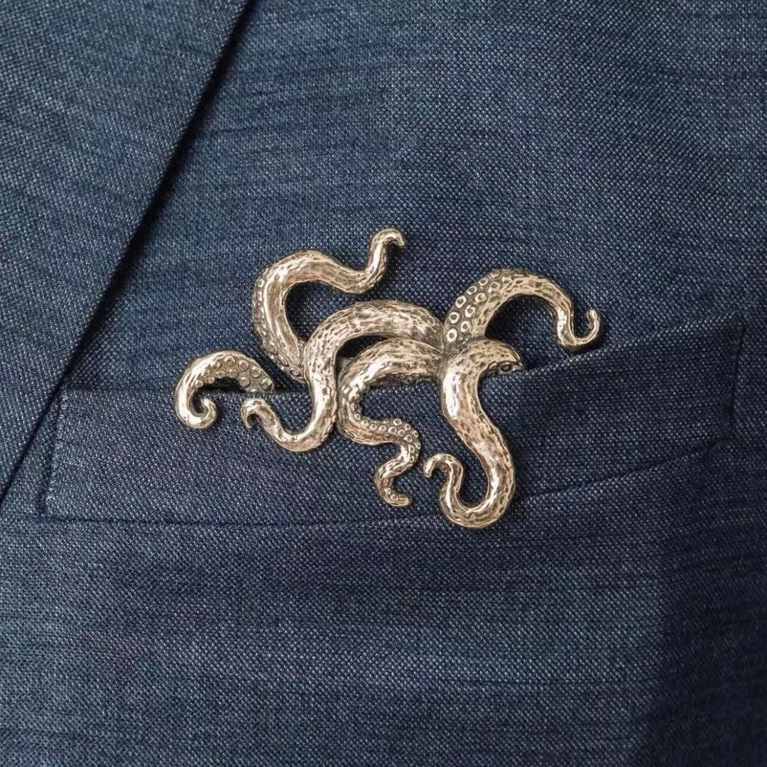Porta fazzoletto da taschino con tentacoli di polpo gotico - image 0