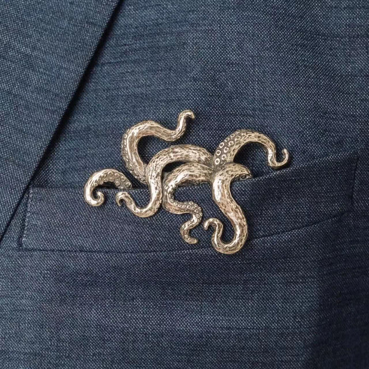 Porta fazzoletto da taschino con tentacoli di polpo gotico - image 0