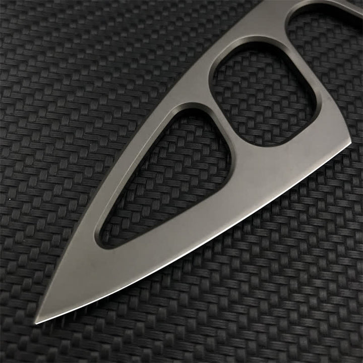 Coltello ultraleggero con design scheletrato, strumento EDC con fodero - image 5