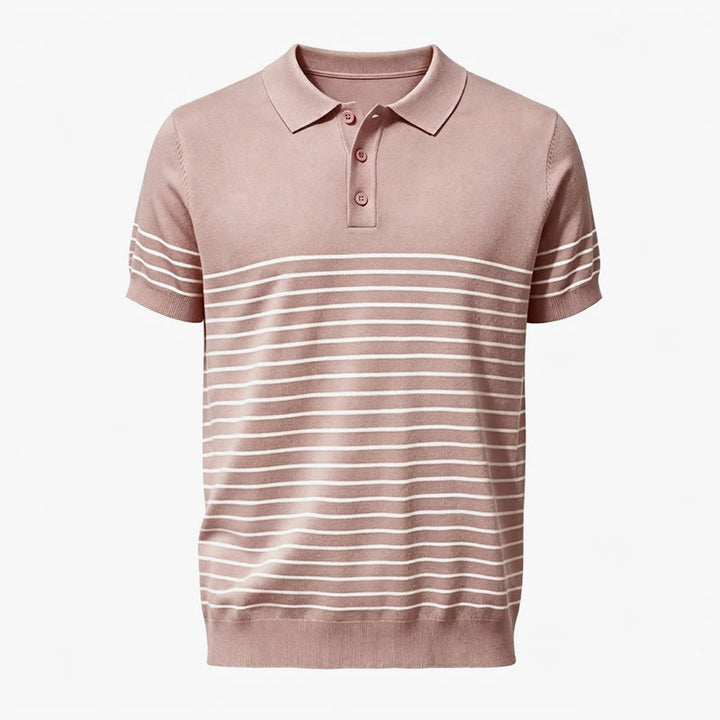 Polo da uomo a maniche corte a righe, vestibilità regolare. - image 14