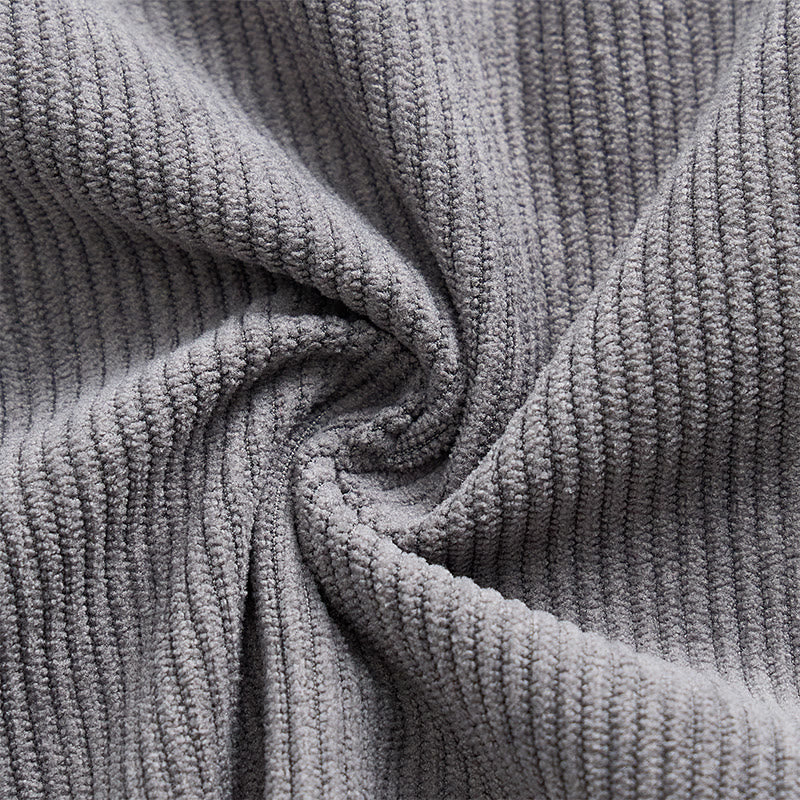 Camicia da uomo in velluto a coste stile retrò da lavoro con taschino con etichetta in pelle - image 11