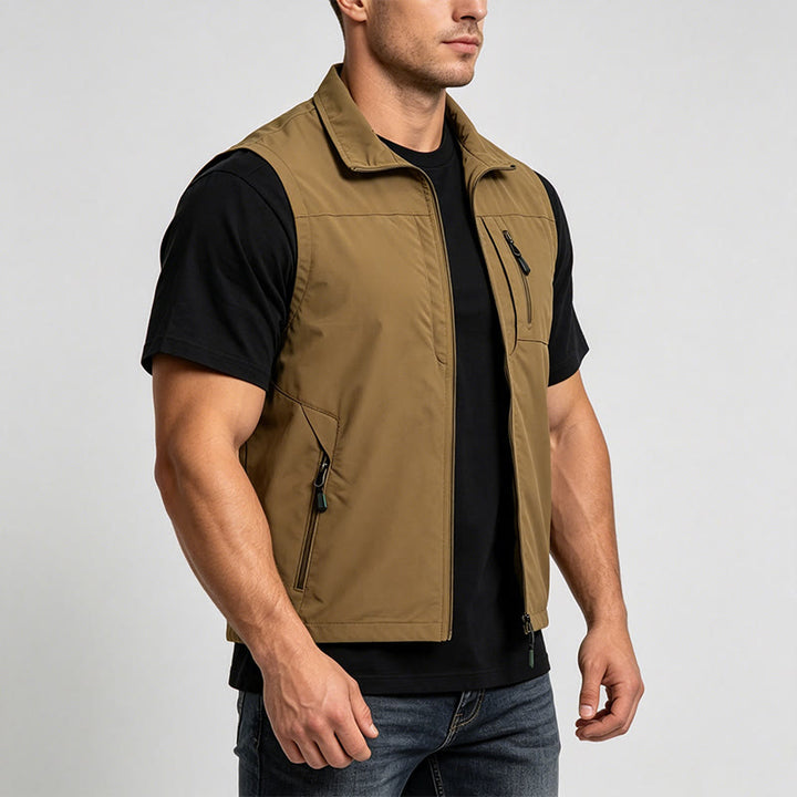 Gilet da uomo leggero ad asciugatura rapida per pesca e attività all'aperto. - image 2