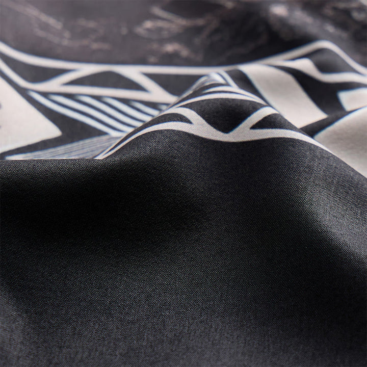Camicia da uomo con stampa geometrica azteca sud-occidentale a blocchi di colore. - image 6