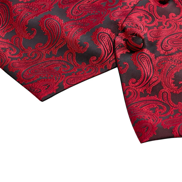 Gilet da uomo versatile con motivo paisley, set completo 3 in 1 con gilet - image 11