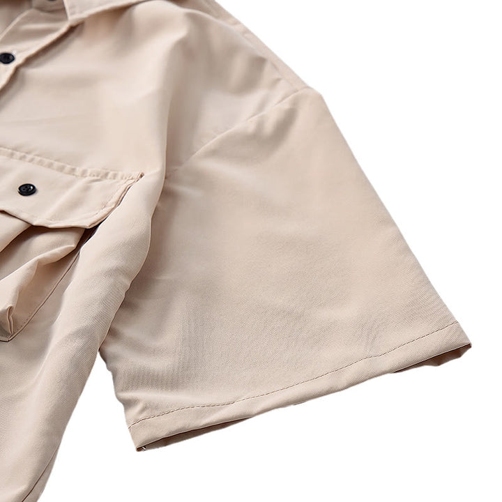 Camicia da lavoro da uomo oversize con cinturino removibile - image 8