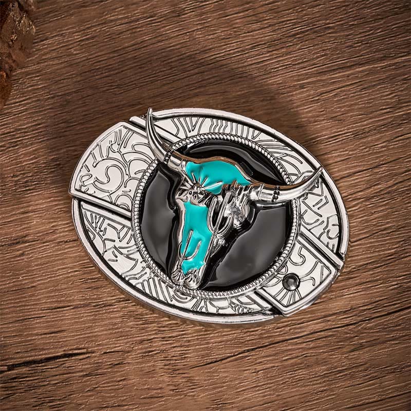 Cintura in pelle con fibbia a coltello pieghevole nascosto fai-da-te Desert Spirit Bull - image 10