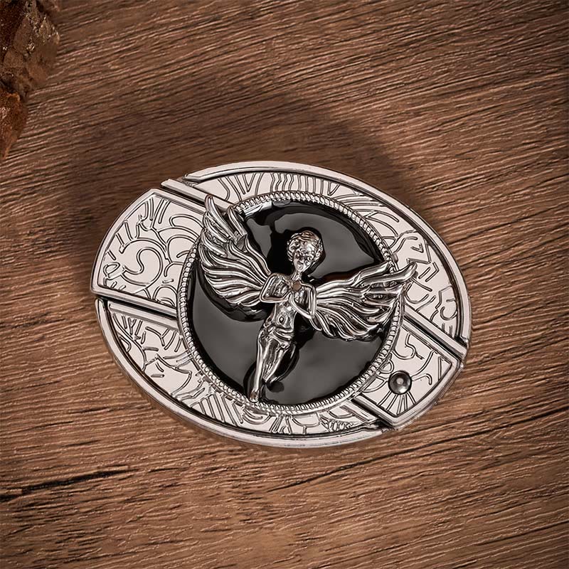 Cintura in pelle con fibbia a coltello pieghevole nascosto fai-da-te Fallen Angel - image 9