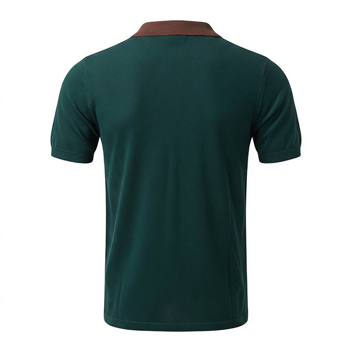 Camicia da uomo estiva a righe con blocchi di colore - image 12