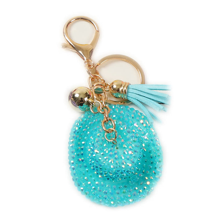 Portachiavi con cappello da cowboy western scintillante e tempestato di strass. - Lago Blu - image 9