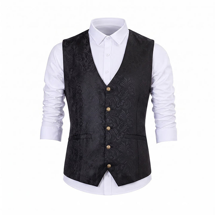 Gilet da uomo in jacquard testurizzato per feste di Halloween. - image 17