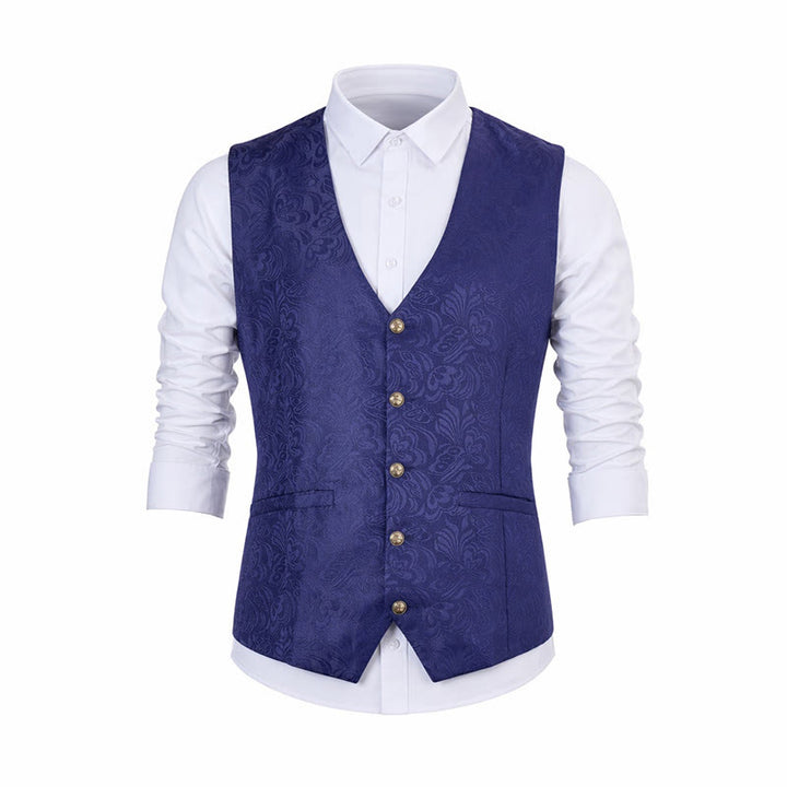 Gilet da uomo in jacquard testurizzato per feste di Halloween. - image 14