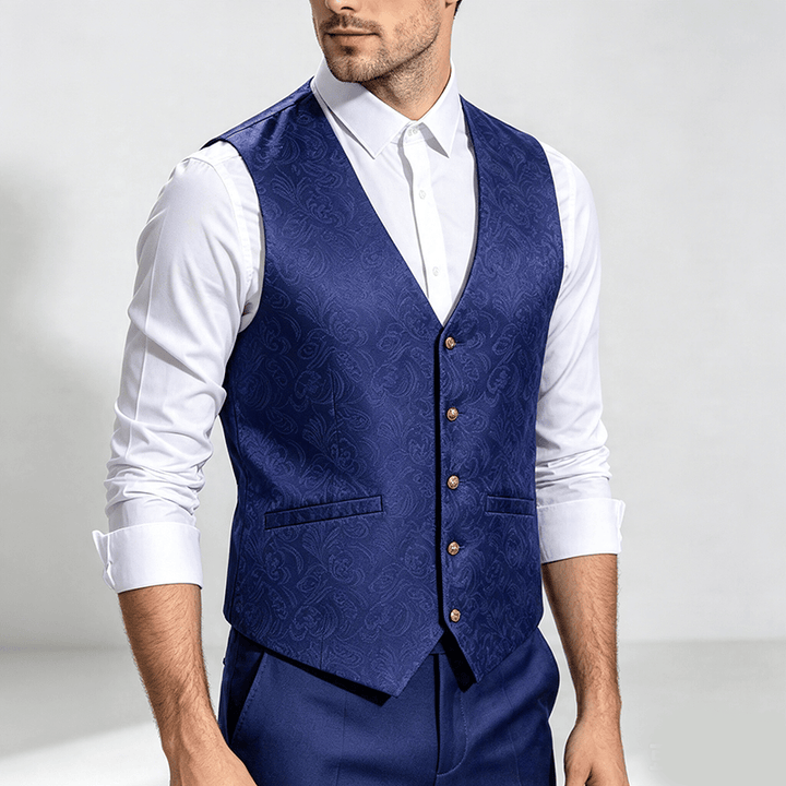 Gilet da uomo in jacquard testurizzato per feste di Halloween. - image 2