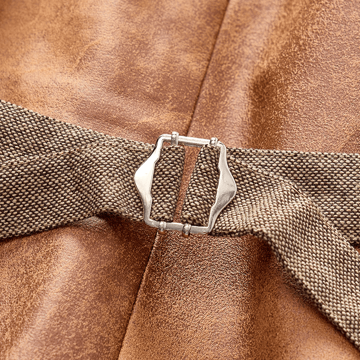 Gilet da uomo casual da completo, stile vintage, con texture, adatto a tutte le stagioni. - image 10