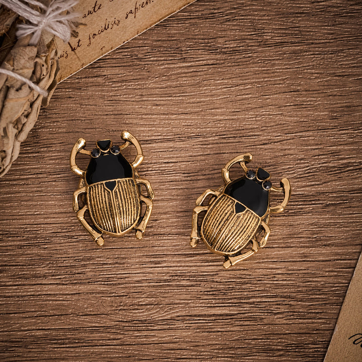 1 paio di copribottoni a scatto con sigillo a forma di scarabeo per camicia. - image 7