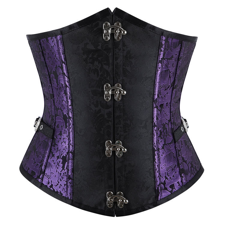 Corsetto modellante gotico jacquard da donna - Viola - 2XL - image 3