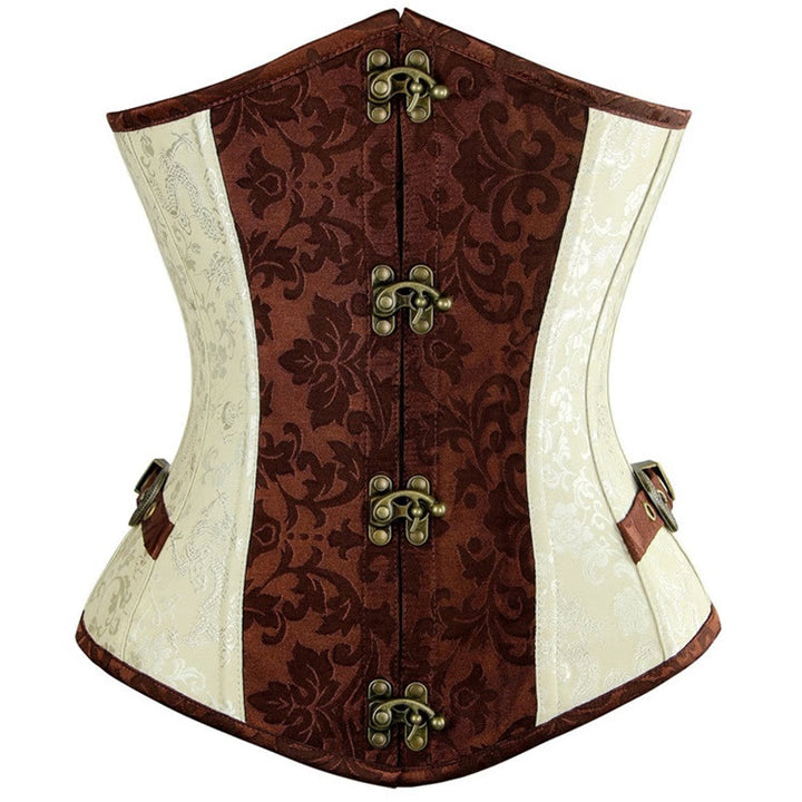 Corsetto modellante gotico jacquard da donna - Albicocca - 2XL - image 1