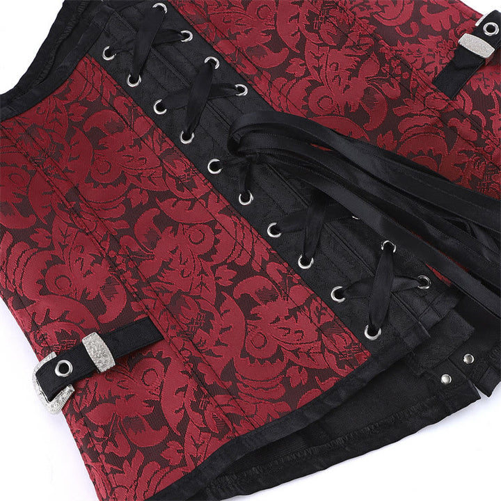 Corsetto modellante gotico jacquard da donna - image 4