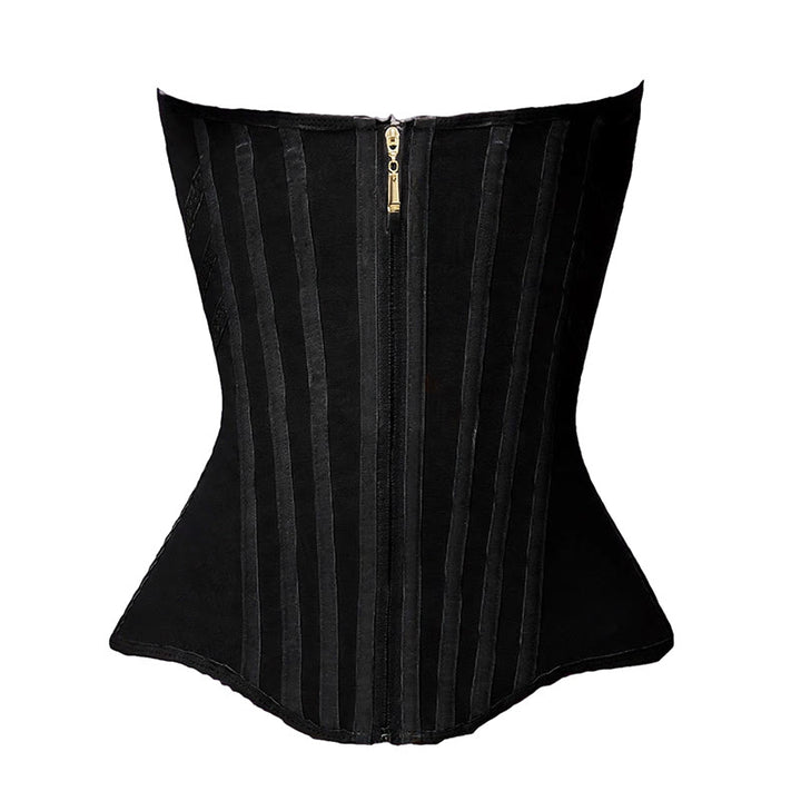 Corsetto modellante da donna in poliestere PU lucido, effetto clessidra. - Nero - 3XL - image 2