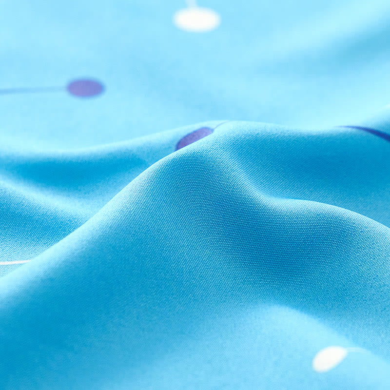 Camicia da uomo estiva da spiaggia con stampa a pois geometrici retrò. - image 8