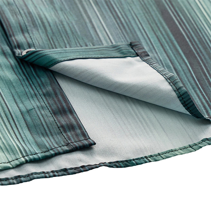 Camicia estiva da uomo con stampa a gradiente verticale e bottoni - image 9