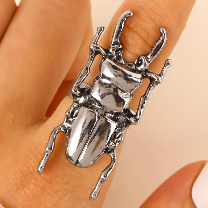 Collezione di anelli di apertura per scarabei e cicale - Scarabeo - Argento - image 10