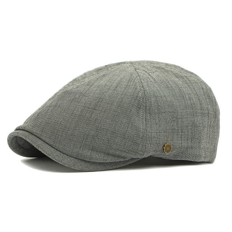 Cappello basco piatto con elastico sul retro, moderno e confortevole, stile vintage. - Grigio scuro - Regolabile (21 5/8"-23 1/4") - image 7