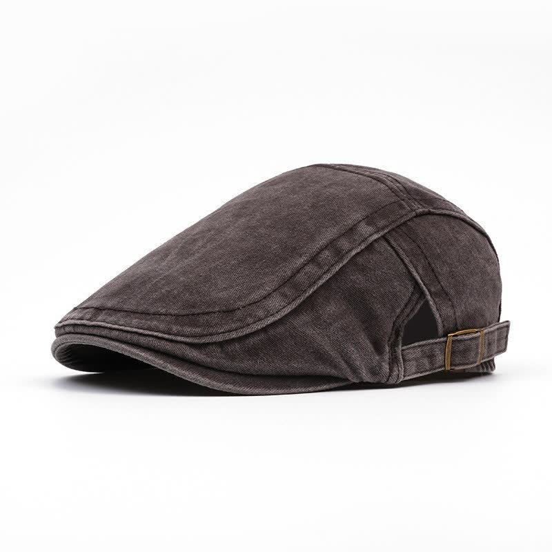 Berretto in cotone lavato ispirato all'abbigliamento da lavoro retrò, perfetto per tutti i giorni. - Caffè - Regolabile (21 5/8"-23 5/8") - image 11