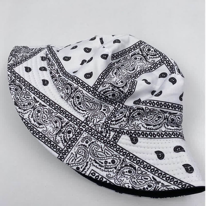 Cappello da pescatore reversibile unisex con motivo paisley - image 11